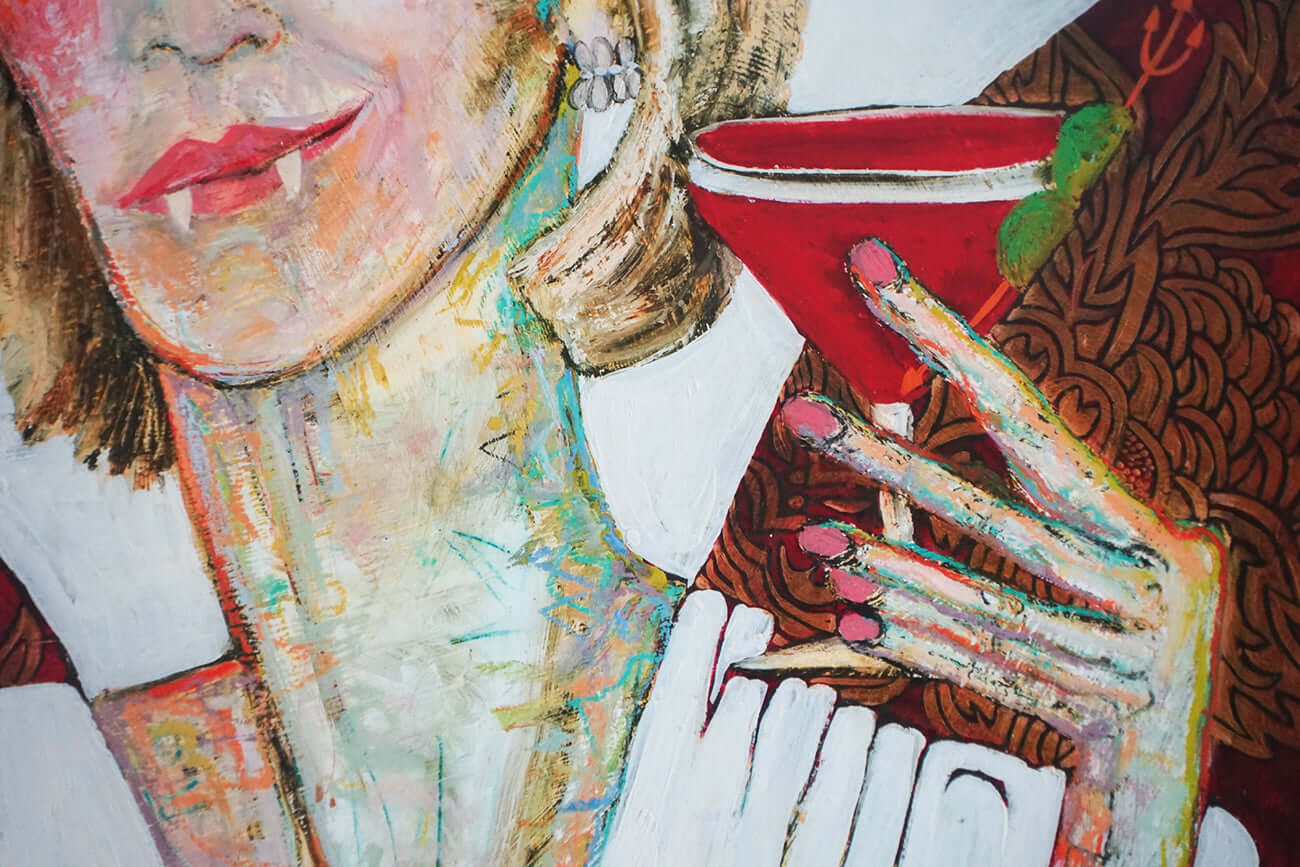 Grace & Frankie - Jane Fonda Vampire - Print